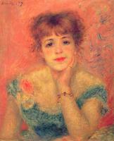 Renoir, Pierre Auguste - Jeanne Samary in a Low-Necked Dress